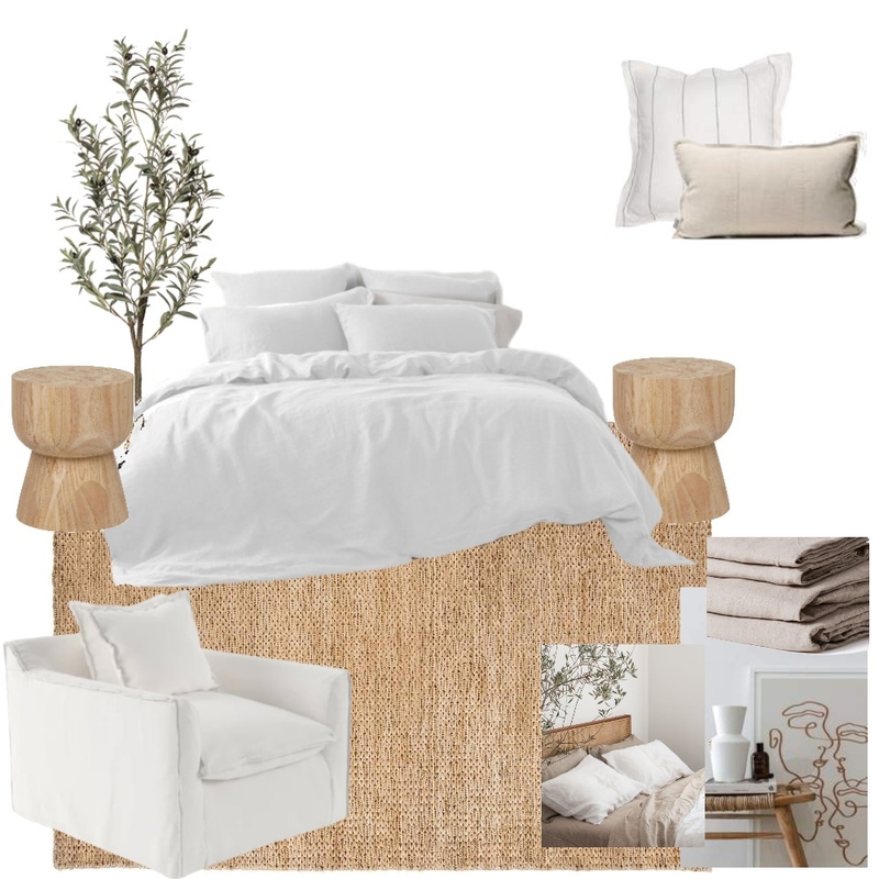 Minimal white Bedroom Mood Board by megviljoen on Style Sourcebook
