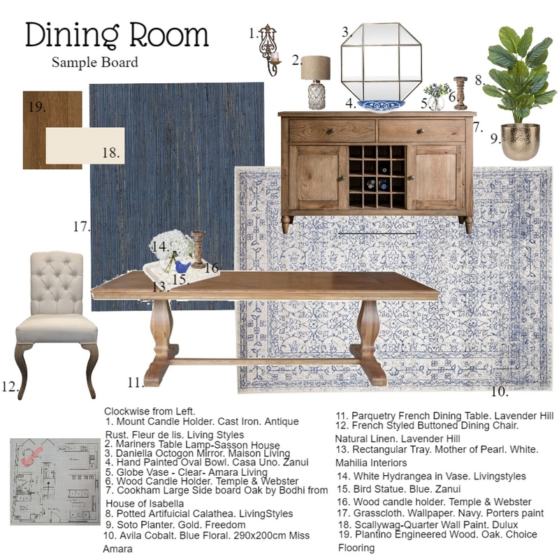 Dining Room - Assignment - Module 9 Mood Board by Zughbaba on Style Sourcebook