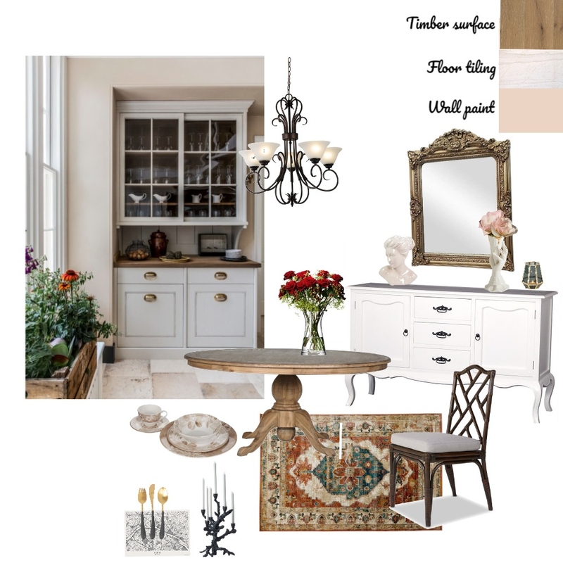 Country French dining Mood Board by kaleennguyen on Style Sourcebook