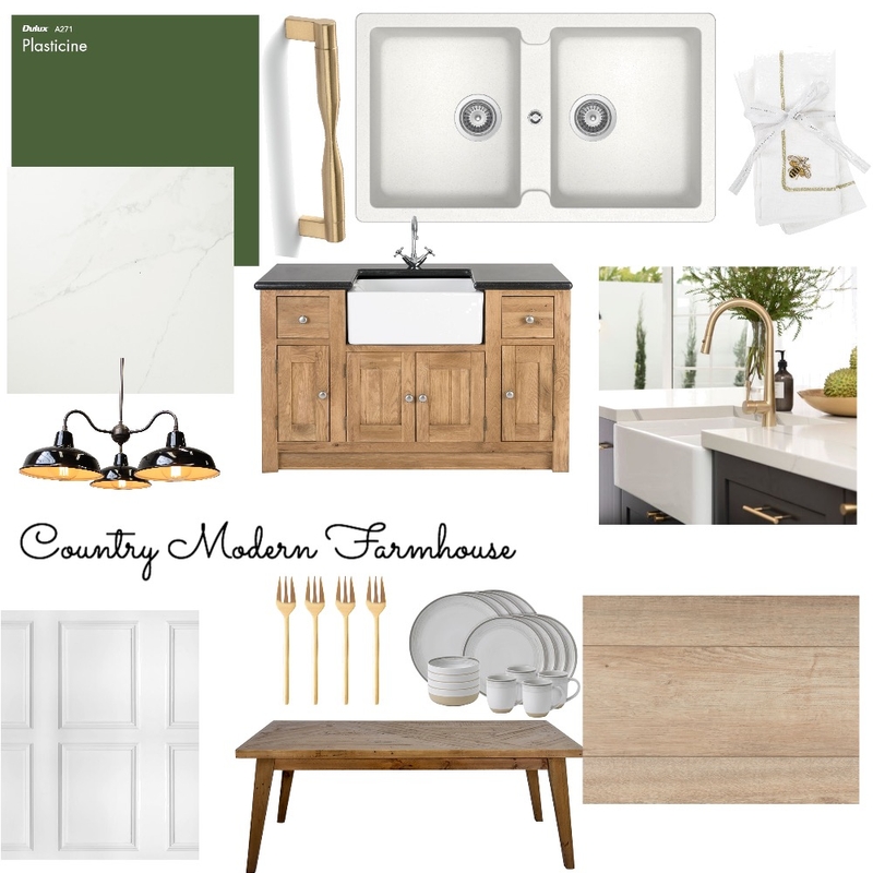 Modern Farmhouse kitchen 2 Mood Board by RuskaB on Style Sourcebook