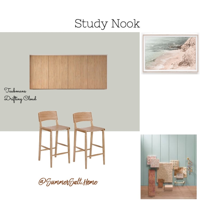Study Nook Mood Board by SummerSalt Home on Style Sourcebook