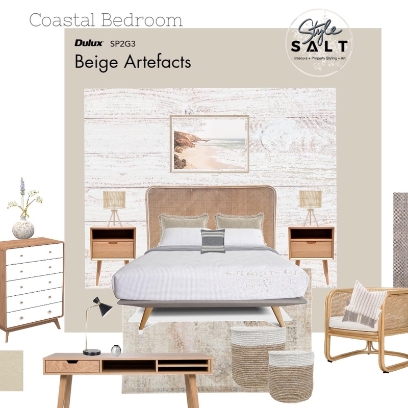 Coastal Bedroom Textures Mood Board by Style SALT on Style Sourcebook