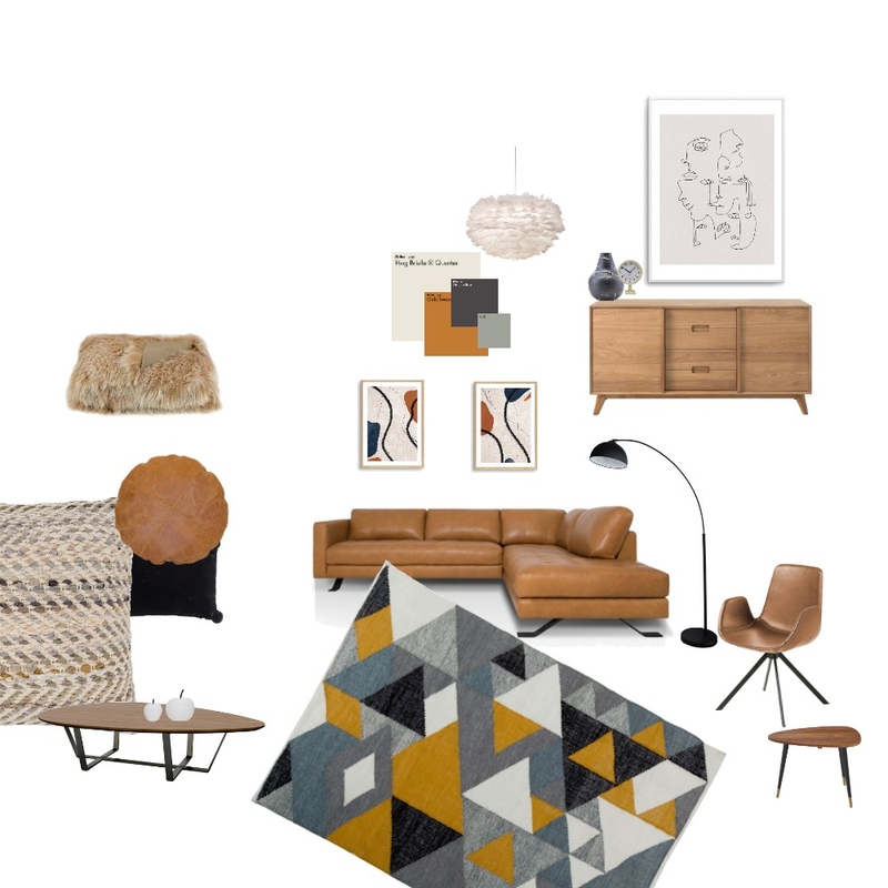 Mid Century Modern Mood Board by Bernadette Crome on Style Sourcebook