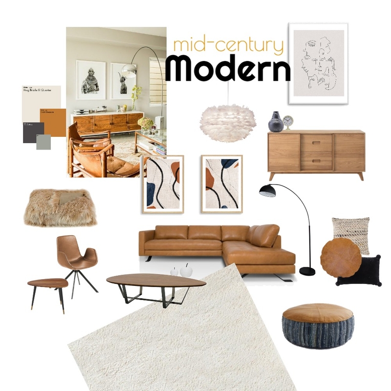 Mid Century Modern3 Mood Board by Bernadette Crome on Style Sourcebook