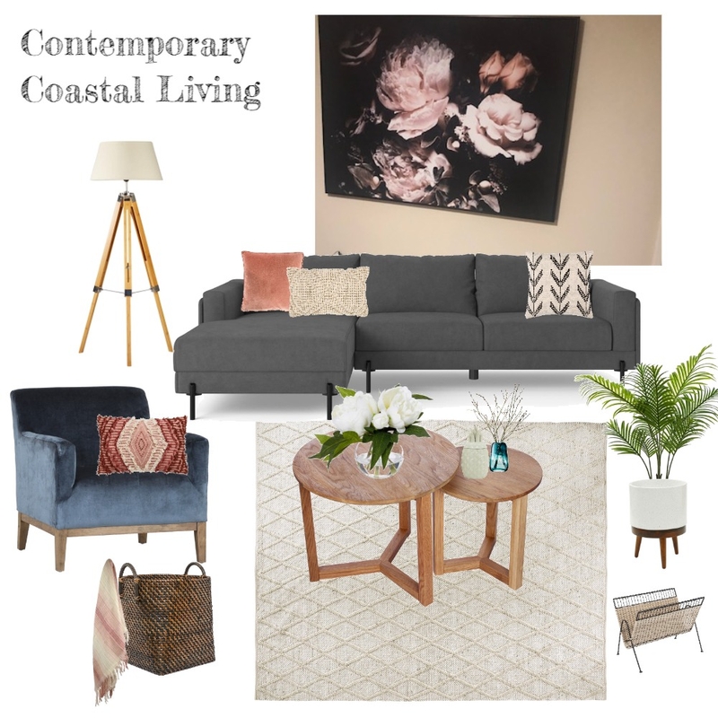 Contemporary Coastal Chic Mood Board by Jo Sievwright on Style Sourcebook