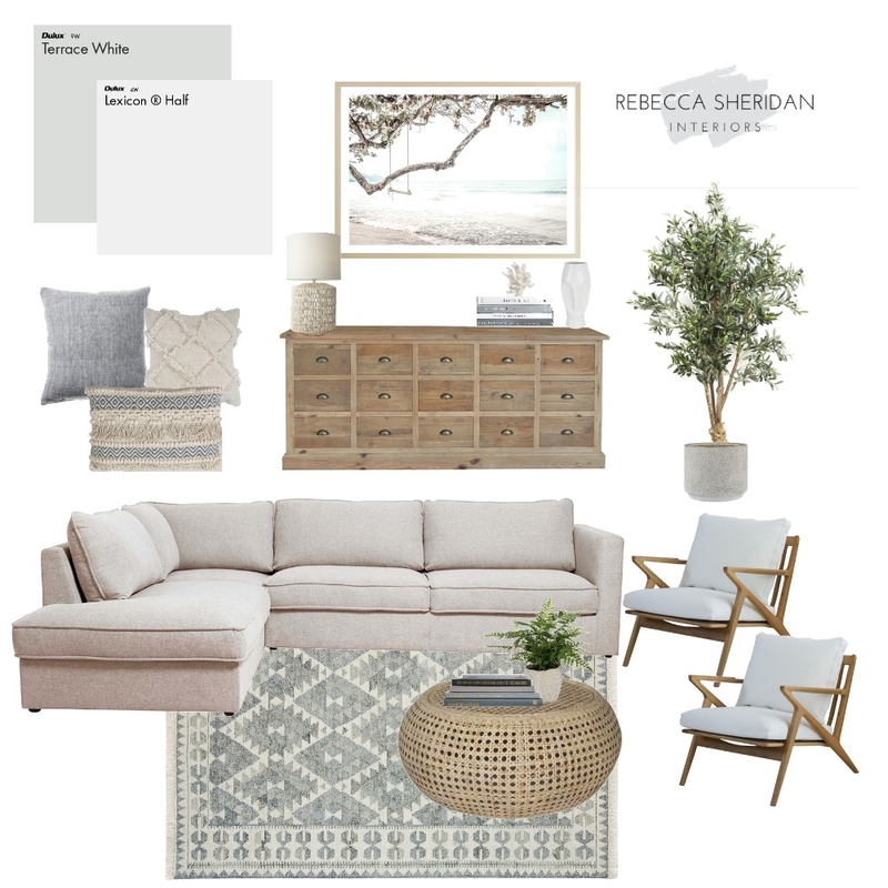 Coastal Calm Living Mood Board by Sheridan Interiors on Style Sourcebook