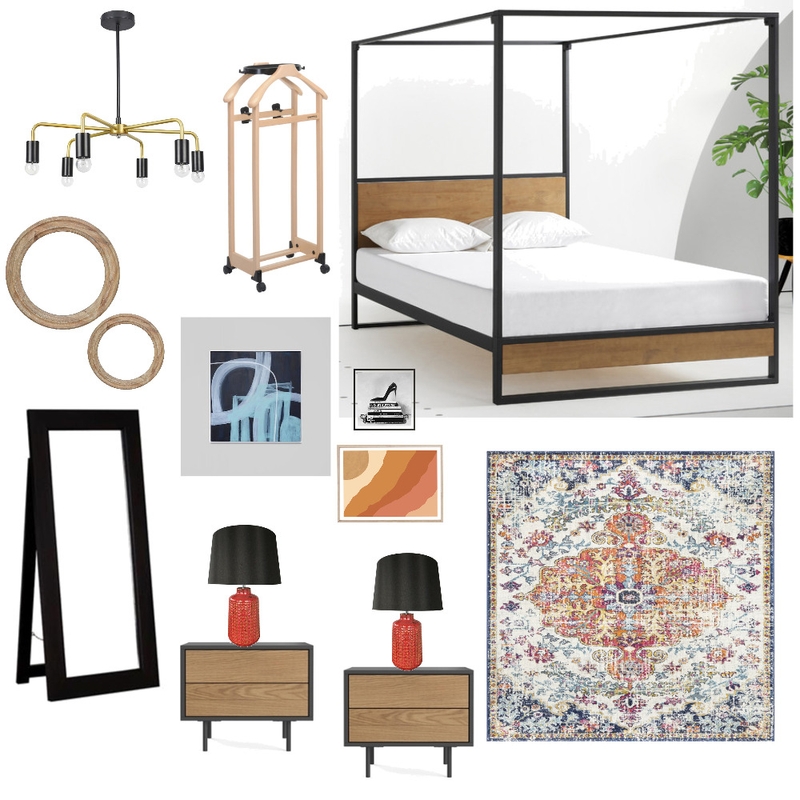 Tommys air bnb bedroom Lejla final Mood Board by LejlaThome on Style Sourcebook