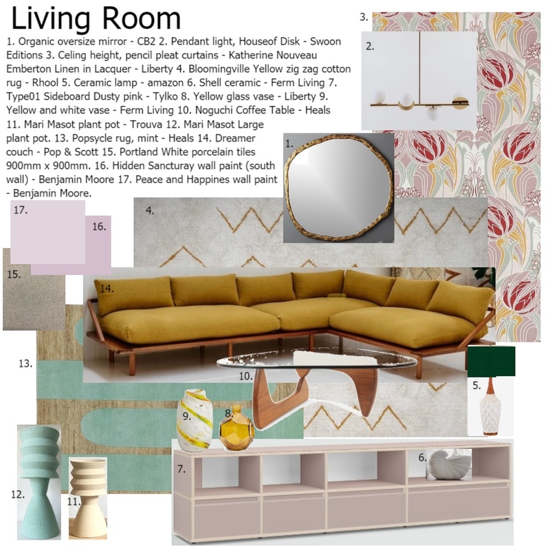 Mod 9 Living Room 2 Mood Board by ElsPar on Style Sourcebook