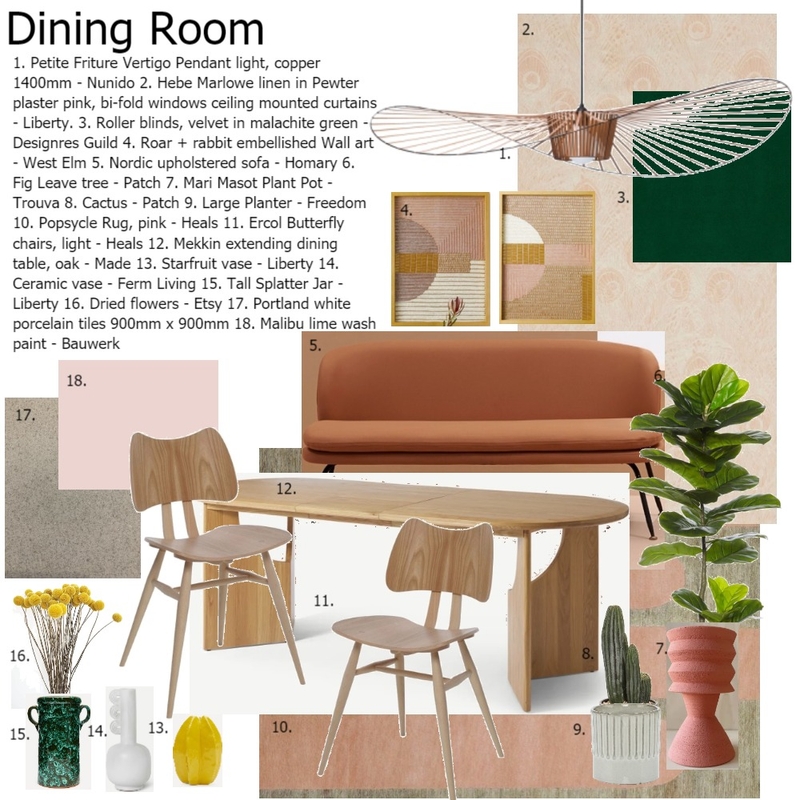 Mod 9 Dining Room 2 Mood Board by ElsPar on Style Sourcebook