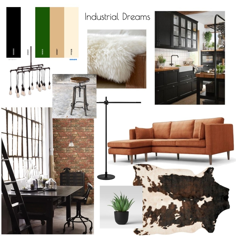 Industrial Dreams Mood Board by Annabel Radutiu on Style Sourcebook