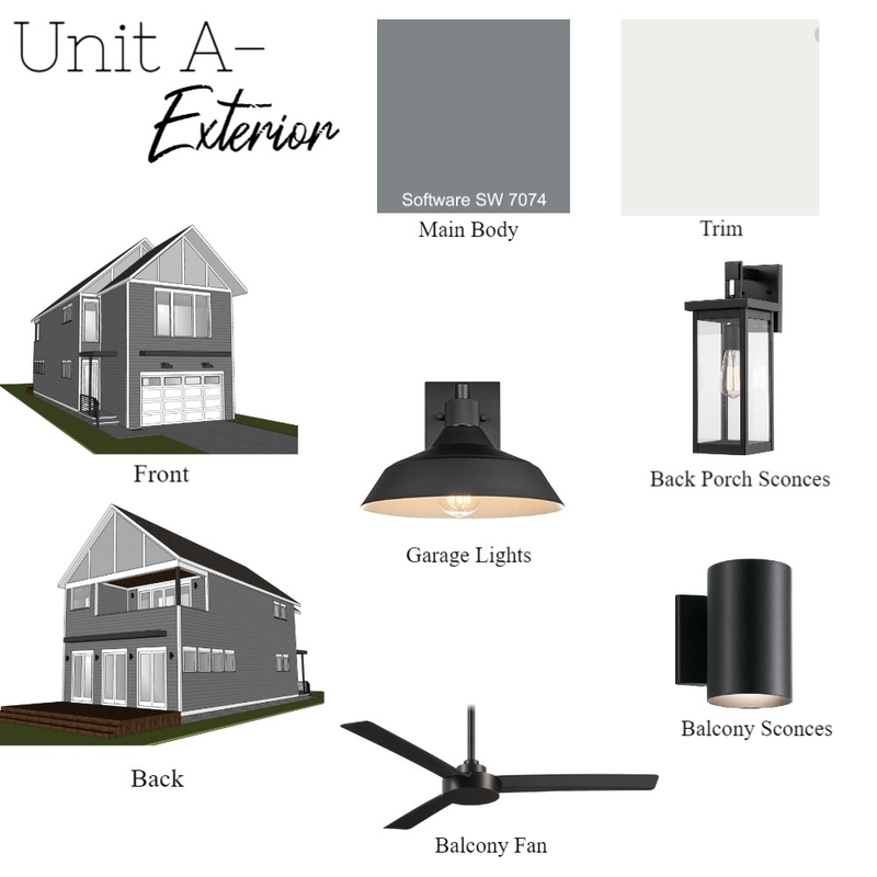 Unit A- Exterior Mood Board by haleyjbrenneman on Style Sourcebook