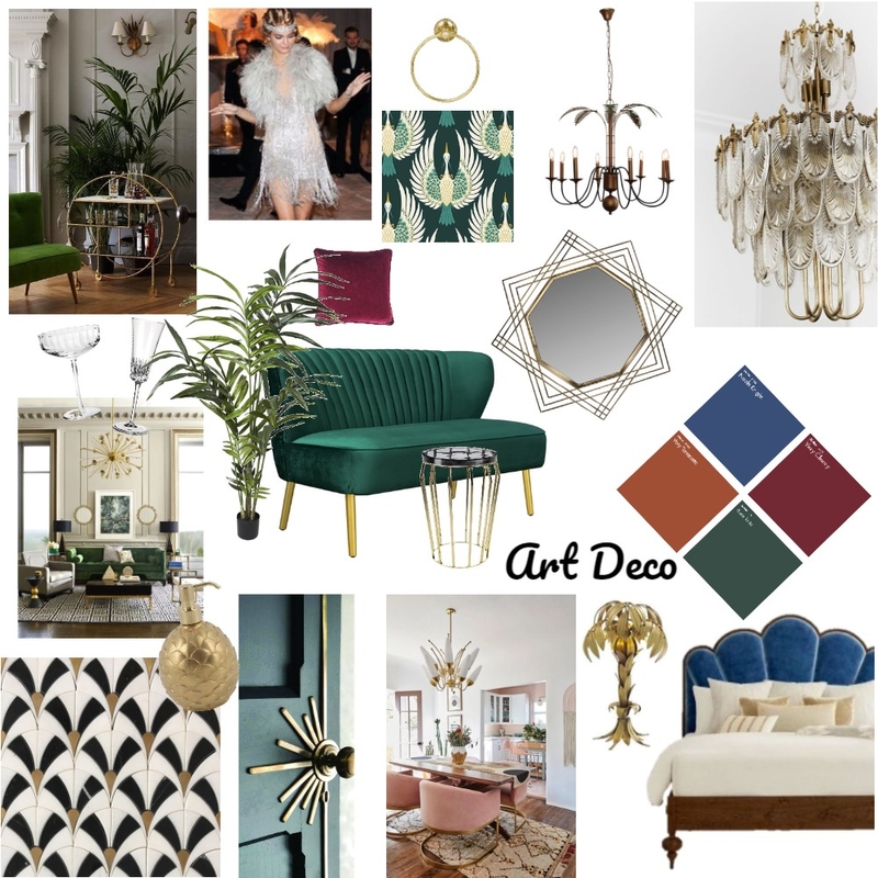 Art Deco Mood Board by jaydagrace on Style Sourcebook