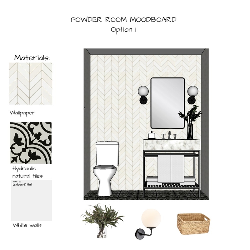 wow powder room 1 Mood Board by estudiolacerra on Style Sourcebook