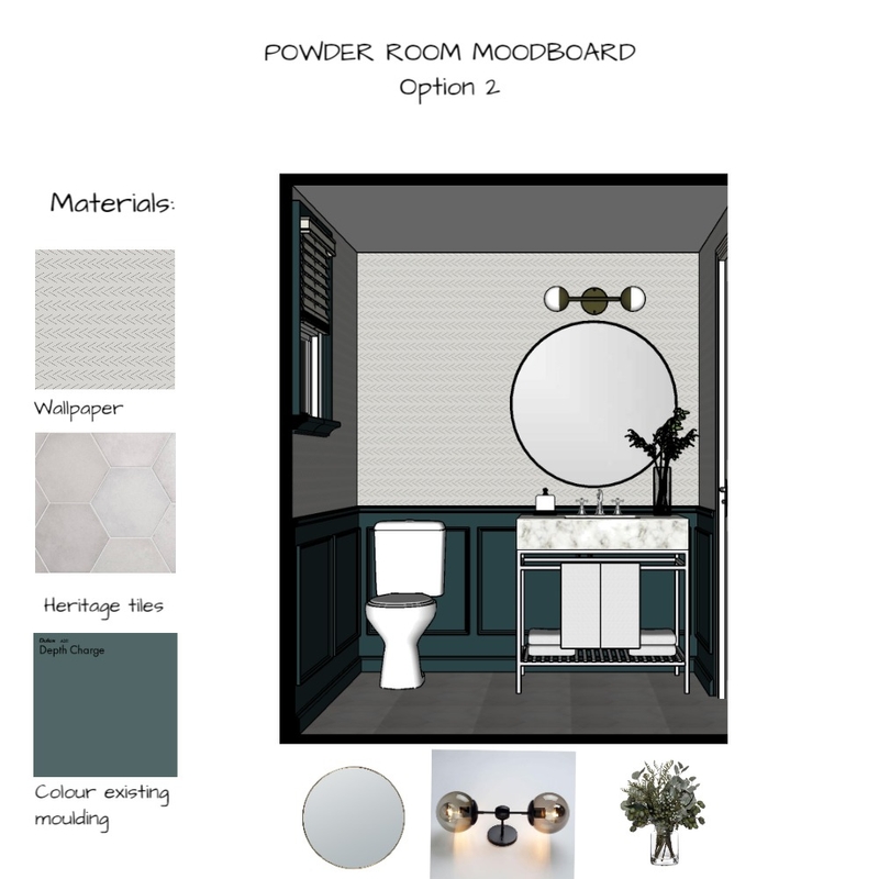 wow powder room 2 Mood Board by estudiolacerra on Style Sourcebook
