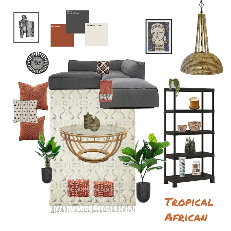 African Tropical Mood Board by Jeannette vanLagen on Style Sourcebook