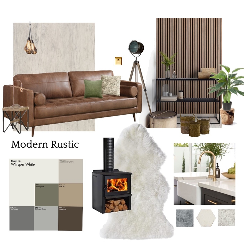 Modern Rustic Design Mood Board by Lauramcleaysmith on Style Sourcebook