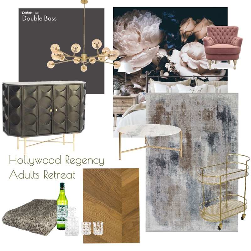 Hollywood Regency - Adults Retreat Mood Board by fleurwalker on Style Sourcebook