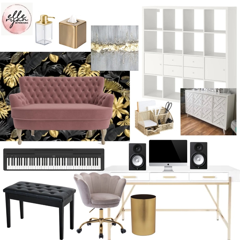 Studio/Office Den Area Mood Board by Elle Ryan Interiors on Style Sourcebook