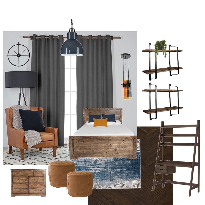 Teen Boy’s bedroom Mood Board by M.Design on Style Sourcebook