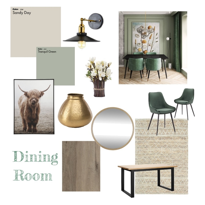 Modern Rustic Dining Room Mood Board by abuckle3 on Style Sourcebook