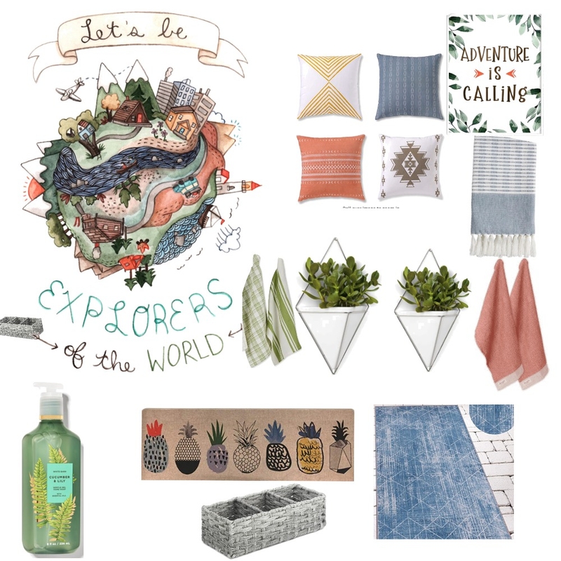 Coral and Blue RV Board Mood Board by Lakeplace2020 on Style Sourcebook