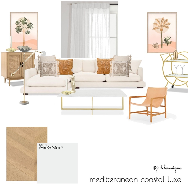 Coastal Luxe Lounge Mood Board by jadelemoigne on Style Sourcebook