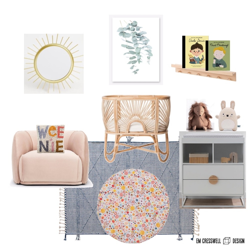 Nursery Mood Board by EM CRESSWELL DESIGN on Style Sourcebook