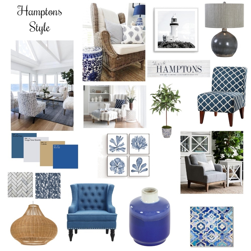 Hamptons Style Mood Board Mood Board by sashleysutton@comcast.net on Style Sourcebook