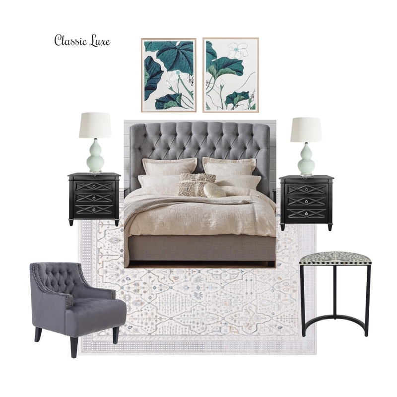 Classic Luxe Bedroom Mood Board by Accent on Colour on Style Sourcebook