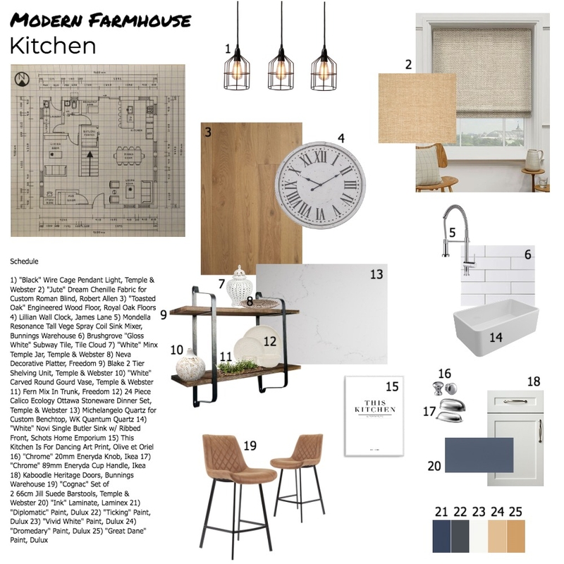 Kitchen Sample Board Mood Board by georgiacampbell on Style Sourcebook