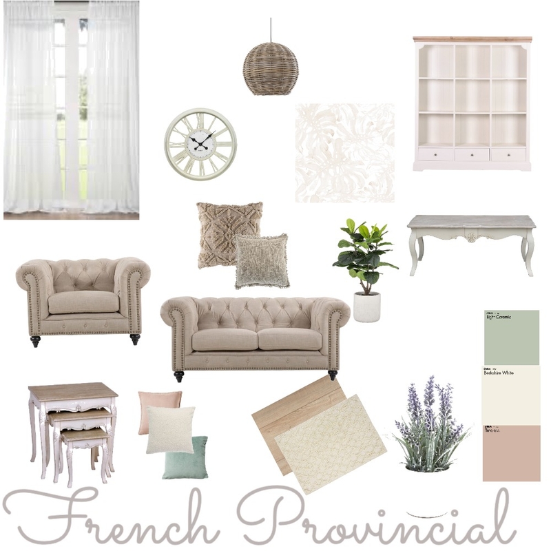 French Provincial Mood Board by Julie Charlton on Style Sourcebook