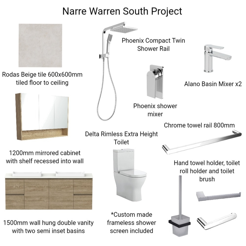 Narre Warren South Project Mood Board by Hilite Bathrooms on Style Sourcebook