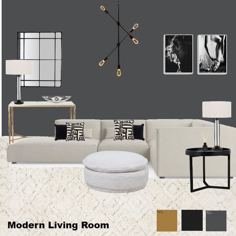 Modern Living Room Mood Board by ElizabethBerry on Style Sourcebook