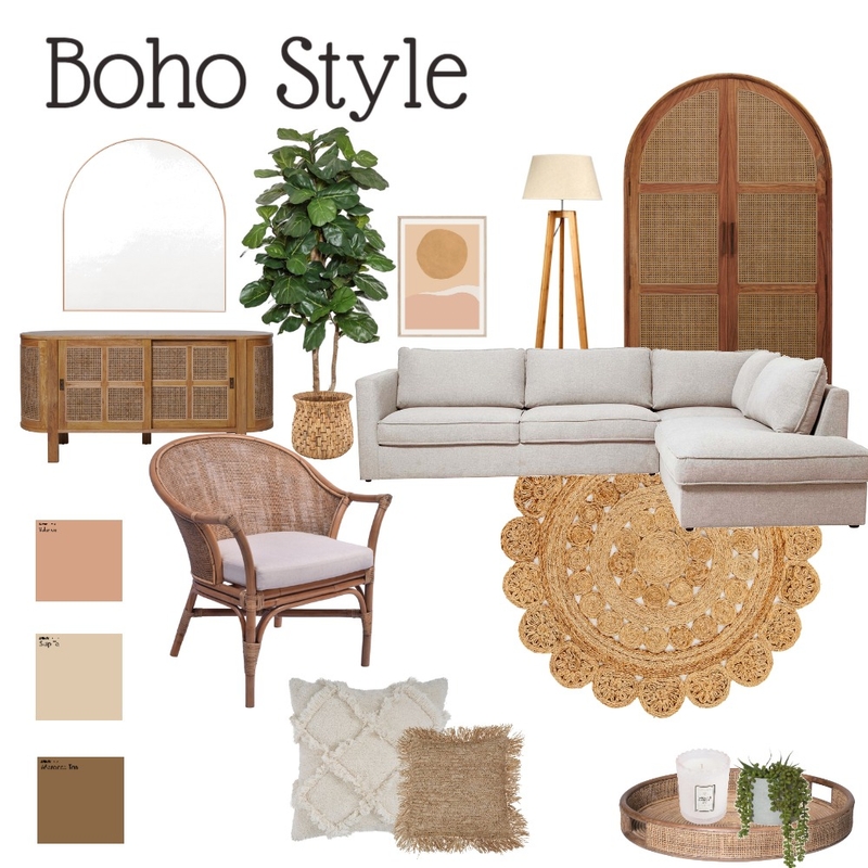Boho Mood Board Mood Board by Kayla Blom on Style Sourcebook