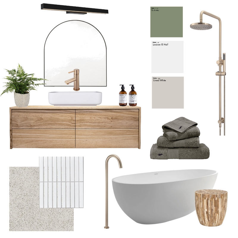 Neutral green bathroom Mood Board by Airey Interiors on Style Sourcebook