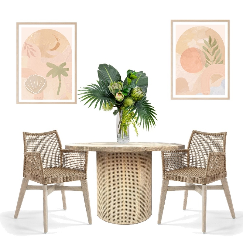 Coastal Boho Dining Mood Board by Simplestyling on Style Sourcebook
