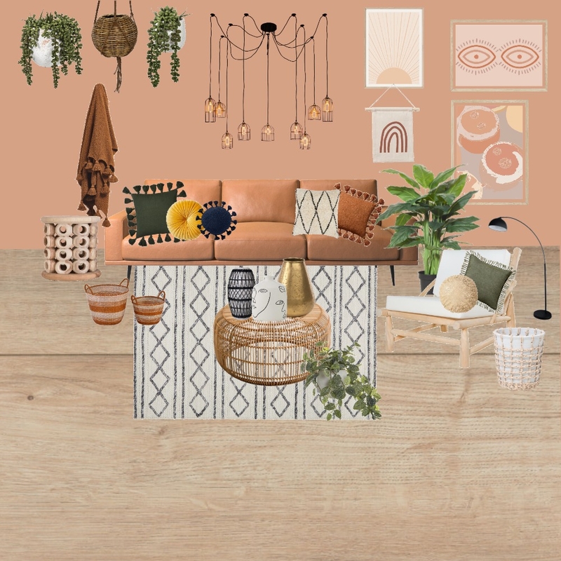 bohemian living room Mood Board by juliannamurdocco on Style Sourcebook