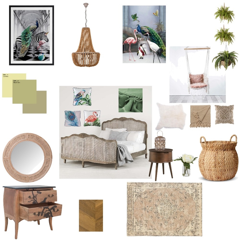 bohemian bedroom module 3 Mood Board by marie blanchfield on Style Sourcebook