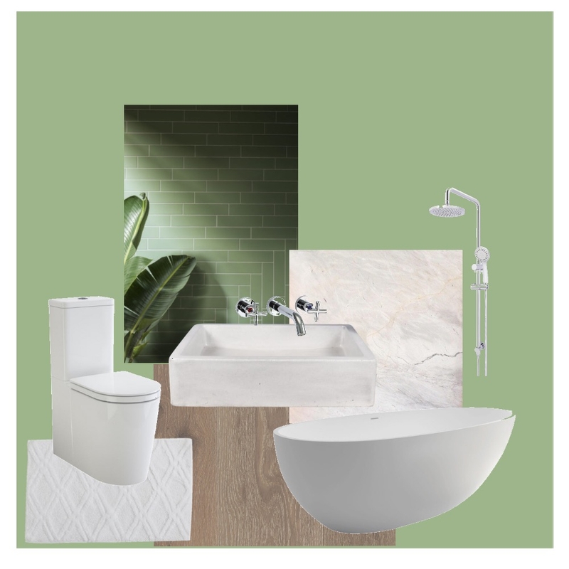 Green bathroom Mood Board by LanaViljoen on Style Sourcebook