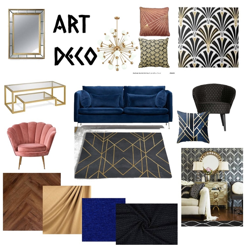 Art Deco Living Room Project Mood Board by ashleighross47 on Style Sourcebook