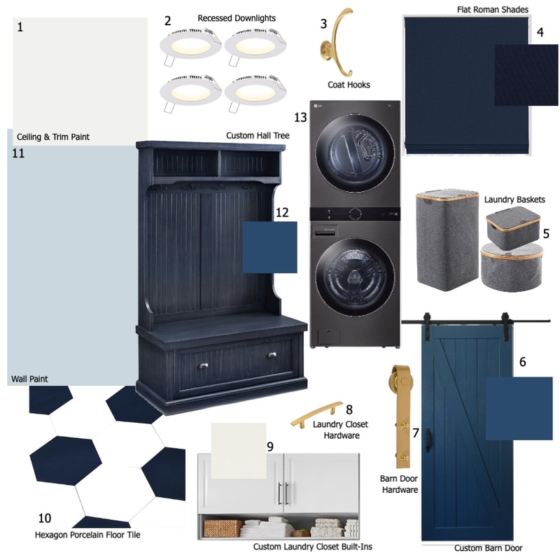 Mudroom/Laundry Sample Board Mood Board by stylized on Style Sourcebook