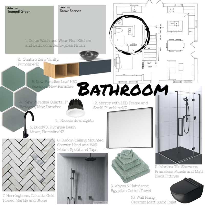 Mod 9 Part 4 bathroom Mood Board by Roetiby Kate-Lyn on Style Sourcebook