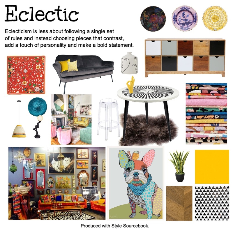 Eclectic Mood Board by Rob Di Giovanni on Style Sourcebook