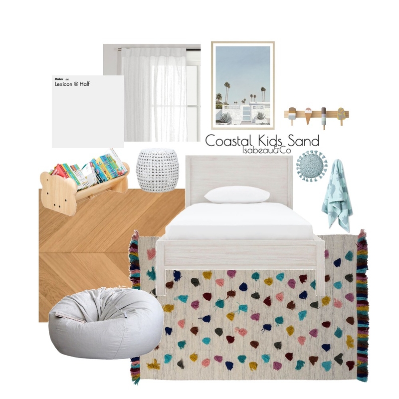 Coastal Kids Sand Mood Board by Isabeau&Co on Style Sourcebook