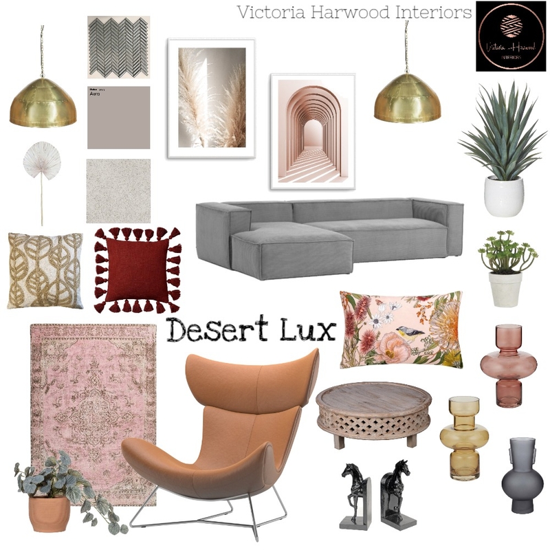 Desert Lux Mood Board by Victoria Harwood Interiors on Style Sourcebook