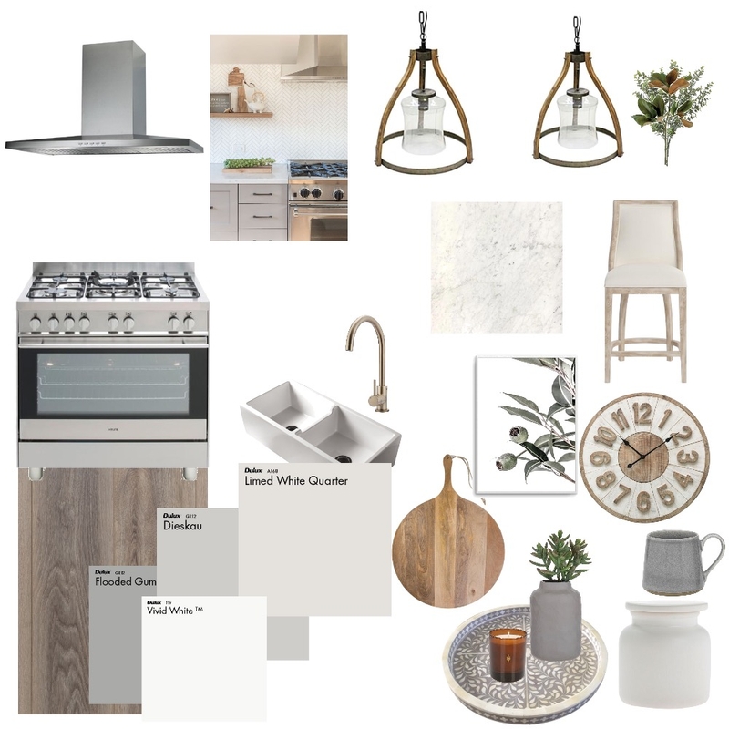 Modern Farmhouse kitchen Mood Board by Stacey Newman Designs on Style Sourcebook