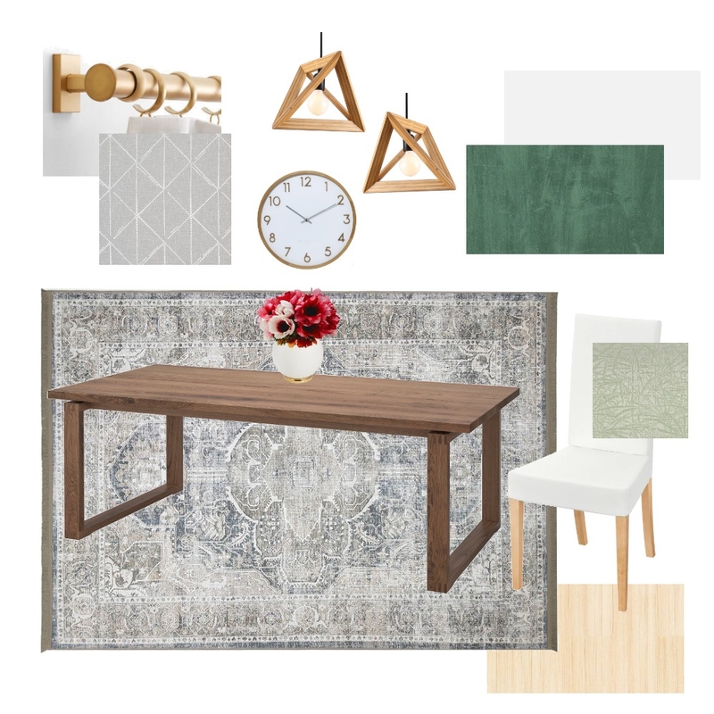Module 9 : Dining Room Mood Board by afia_chan on Style Sourcebook