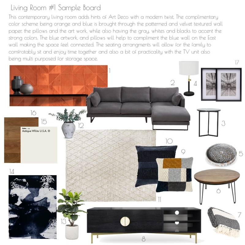 Living Room #1Final Mood Board by libbypine1 on Style Sourcebook