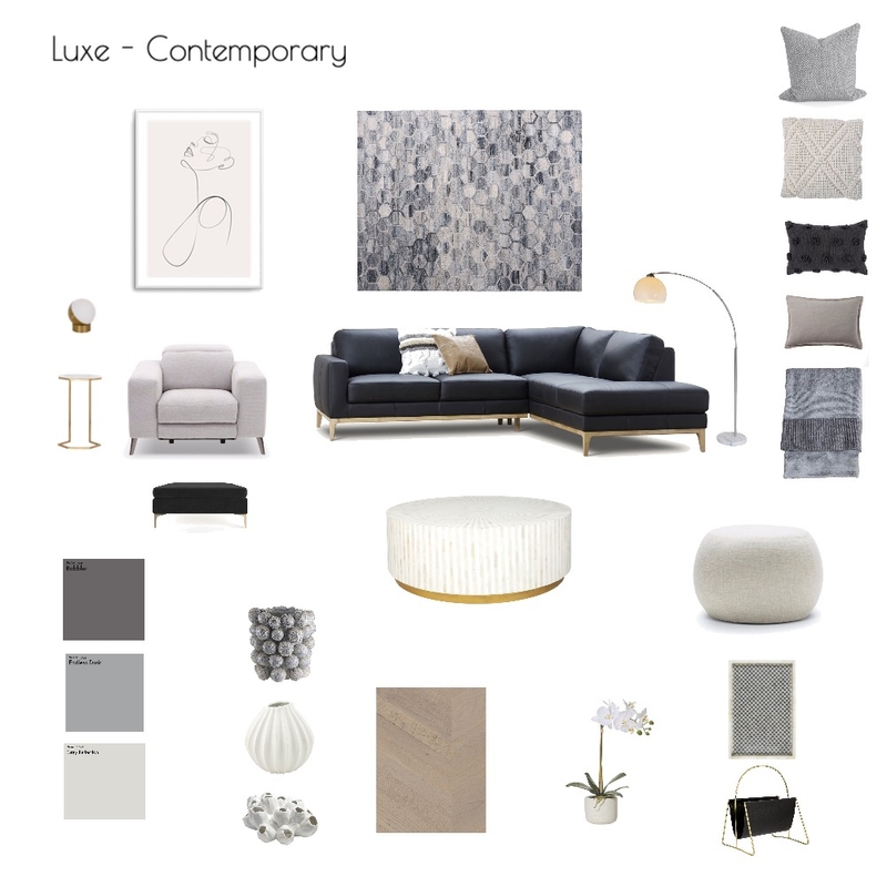 Contemporary Living Mood Board by Sunday on Style Sourcebook