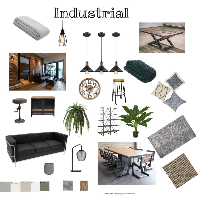 Industrial Mood Board by mwalker on Style Sourcebook